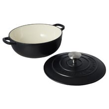 Black Cast Iron Round Casserole